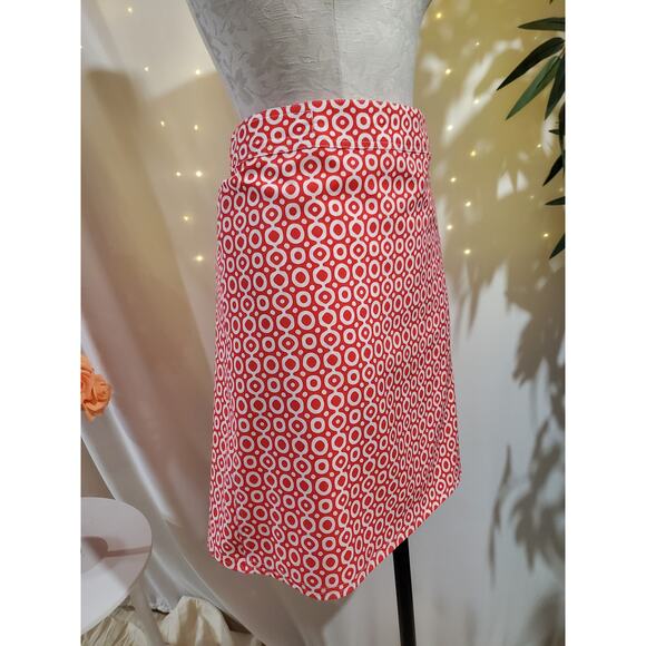 RipSkirt Hawaii Adjustable Length 2 Wrap Skirt Womens XL Geo Print Pockets Red - Picture 4 of 11